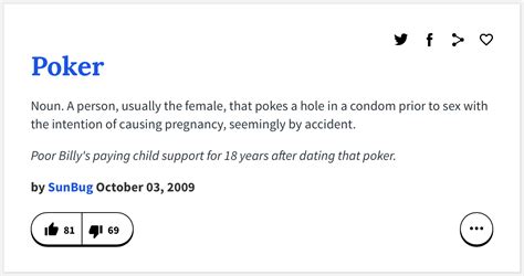 Poker Urban Dictionary