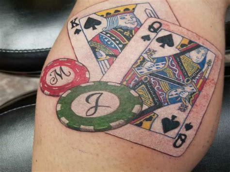 Pokerkarten Tatuagem Vorlage