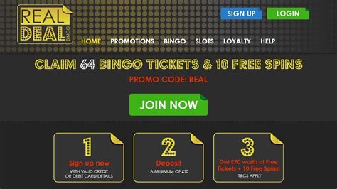 Real Deal Bingo Casino Login