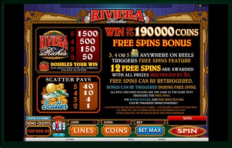 Riviera Riches Bet365