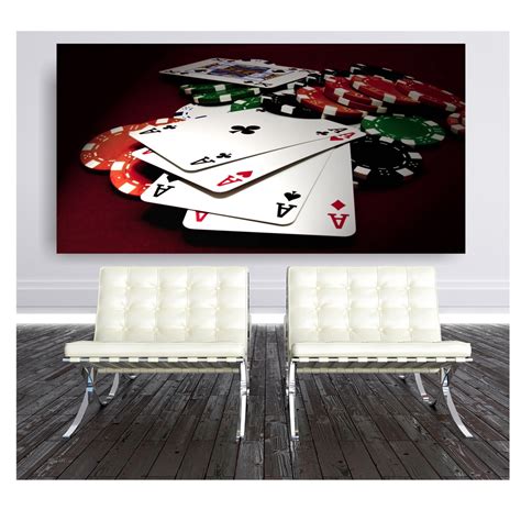 Sala De Poker Arte De Parede
