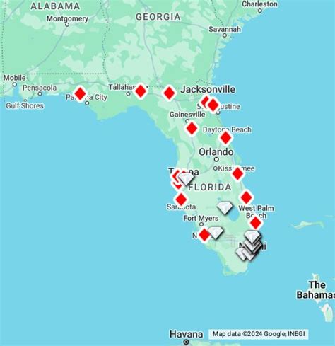 Salas De Poker Na Florida Mapa