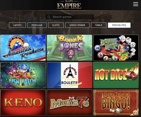 Slots Empire Casino Codigo Promocional