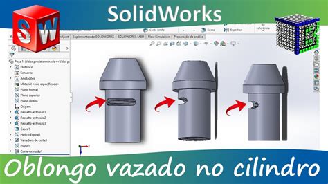 Solidworks Ranhura No Cilindro