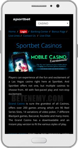 Sportbet Casino Mobile