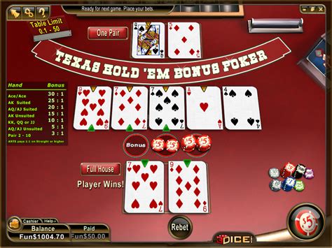 Texas Poker Bonus