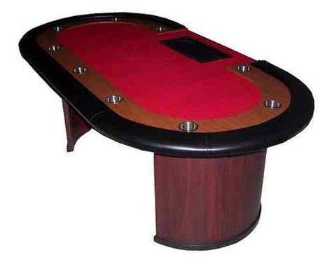 Vermelho Dente Mesa De Poker De Topo