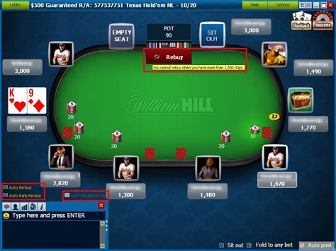 William Hill Poker Estrategia Freeroll