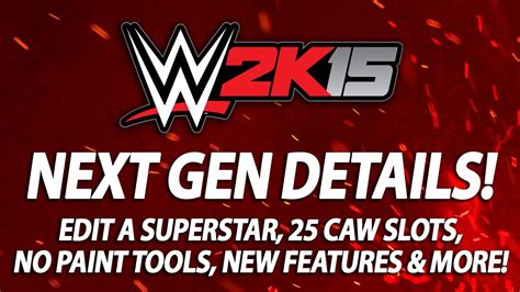 Wwe 2k15 25 Caw Slots